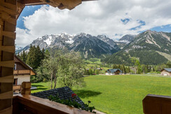 Bezaubernder Bergblick vom Schlafzimmer