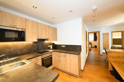 Küche im Appartement Romantik