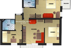 Grundriss Appartement Frauenkogel groß