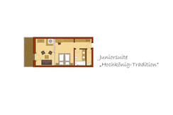 Grundriss Juniorsuite HOCHKÖNIG TRADITION