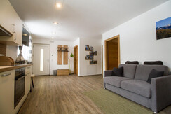 Herrliche Bergblick in der Wohnküche