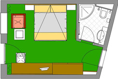 Doppelzimmer Alpenklang, Skizze 2