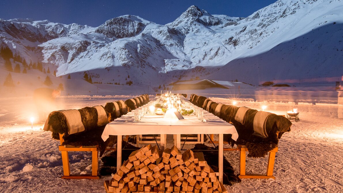 Full moon dinner Sportgastein | © Gasteinertal Tourismus GmbH, Marktl Photography