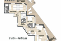 Floorplan Penthouse downstairs