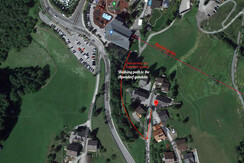 Walking to the Alpendorf gondola