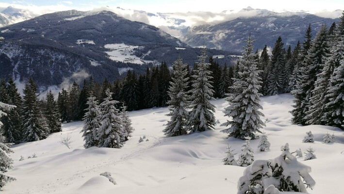 Ski touring at Rossbrand mountain | © Monika Najand-Ellmer