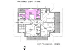 Grundriss Appartement Enzian