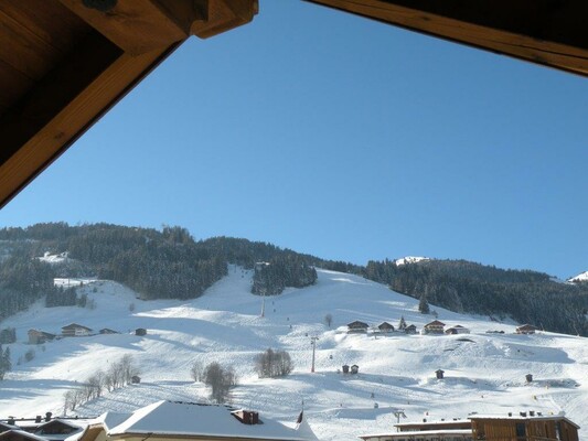 View from the balcony of the ski slope