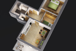 Grundriss Appartement E1