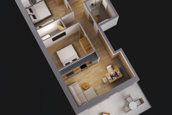 Grundriss Appartement F2