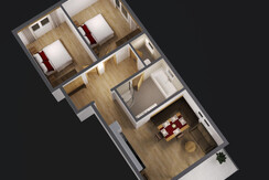 Grundriss Appartement B1/C1