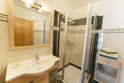 Dusche Grundriss blau