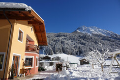 Hausfoto mit Hausberg Ennskraxn