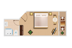 Skizze Doppelzimmer Basic