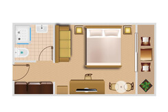 Skizze Doppelzimmer Comfort