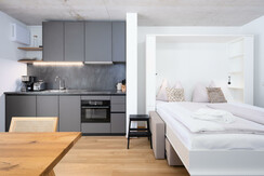 BASE 1.02 | Bequemes Doppelbett mit Klappfunktion