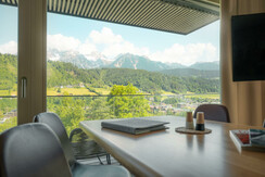 Typ ONE mit Blick auf den Dachstein