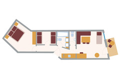 Appartement RUBIN - Skizze