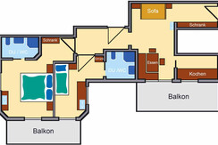 Apartment Katrin Skizze