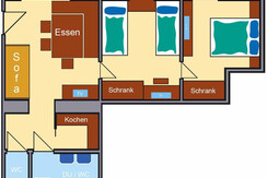 Apartment Doris Skizze