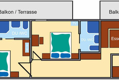 Apartment Georg Skizze