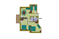 2 Stock Appartement Grundriss Typ 3