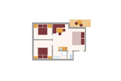 Appartement SUITE - Skizze