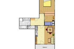 Appartement Grießkareck Grundriss