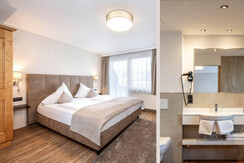 Double room with balcony - sample room with bath