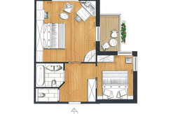 Familienzimmer Rohrmoos Beispiel Grundriss 4