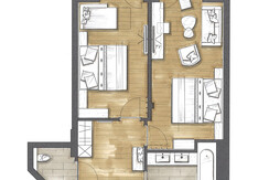 Familienzimmer Zirbe Beispiel Grundriss 7