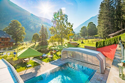 Garden from the Hotel Vitaler Landauerhof with Swi