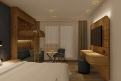 2-roomed family suite 