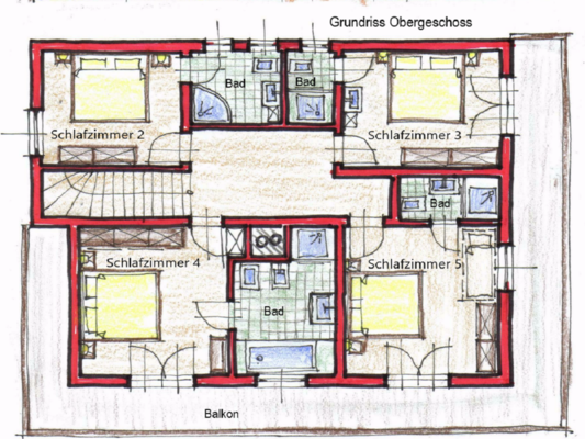 Grundriss Obergeschoss