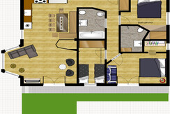 Plan der Ferienwohnung