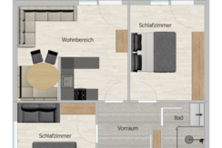 Appartement Typ D Grundriss