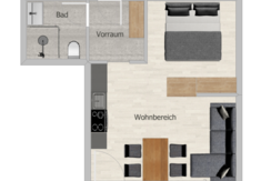 Appartement Typ B Grundriss