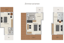 Doppelzimmer-Grundrisse