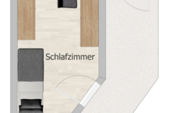 Einzelzimmer-Grundriss