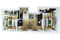 Woody Apartment Grundriss Landhaus Riepler