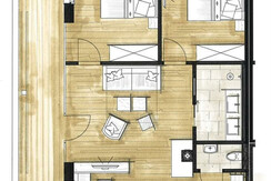 Grundriss Ferienwohnung Hochkönig