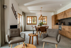 Living Area with Open Kitchen