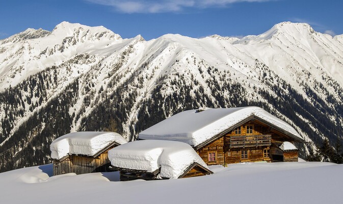 Modereggalm im Winter, Tourenparadies