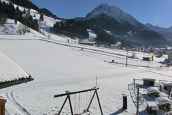 TappenkarBlick vom Balkon zur Skipiste