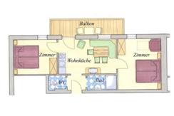 Grundriss Familienstudio Hahn