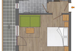Reiters Wohlfühlhotel - Grundriss DZ 