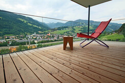 Loggia mit Bergblick