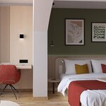 Photo of Dobbeltværelse, bruser eller badekar, toilet, facing the mountains