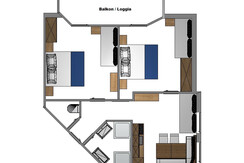 Bergfrische | 3 Raum mit Teeküche | Balkon | 55m²