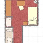 Photo of Éénpersoonskamer, douche, WC